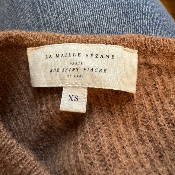 Sezane Brown Cardigan Sweater - Picture 5 of 6